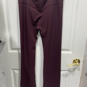 Athleta Burgundy Straight Leg Pants